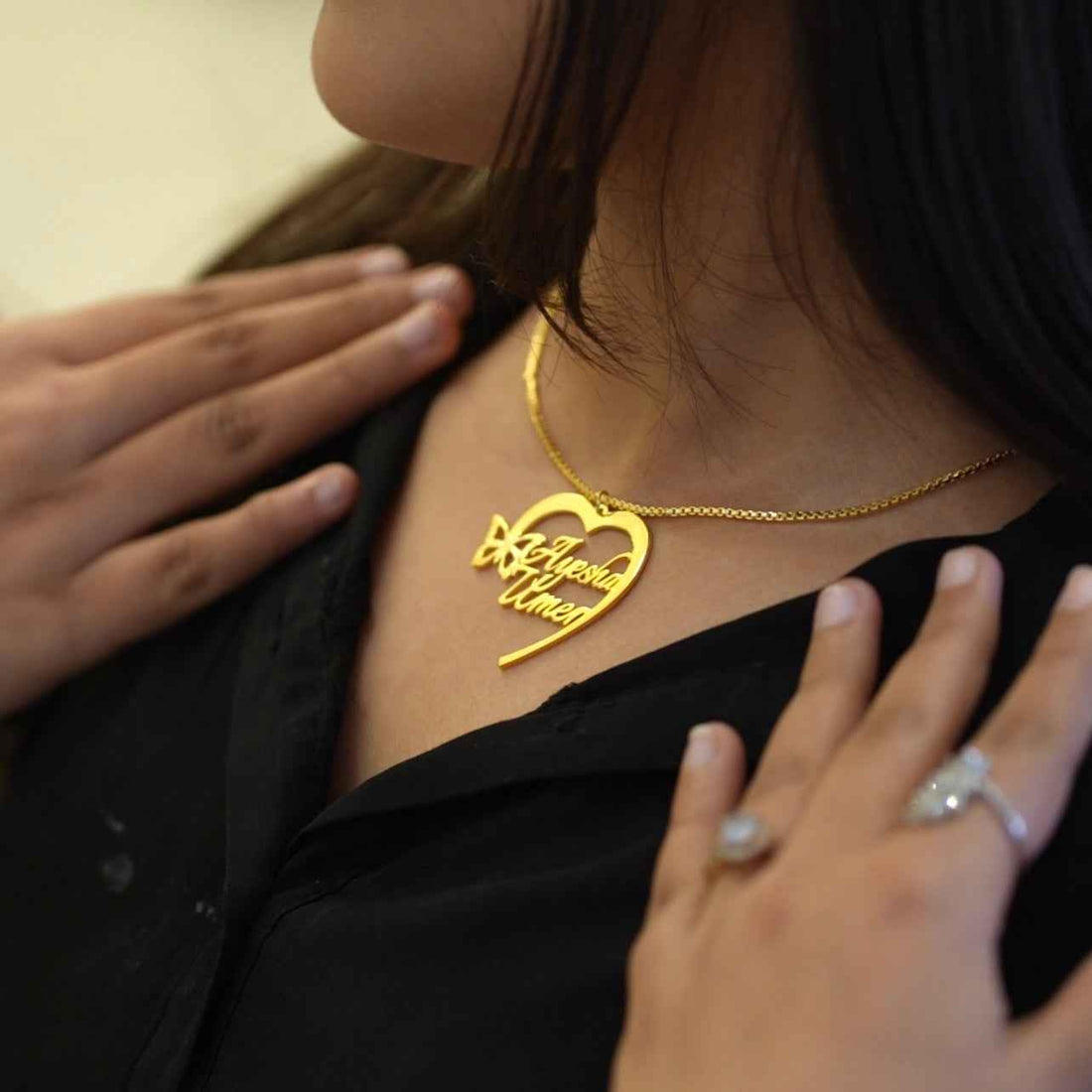 Butterfly Heart Shape Necklace