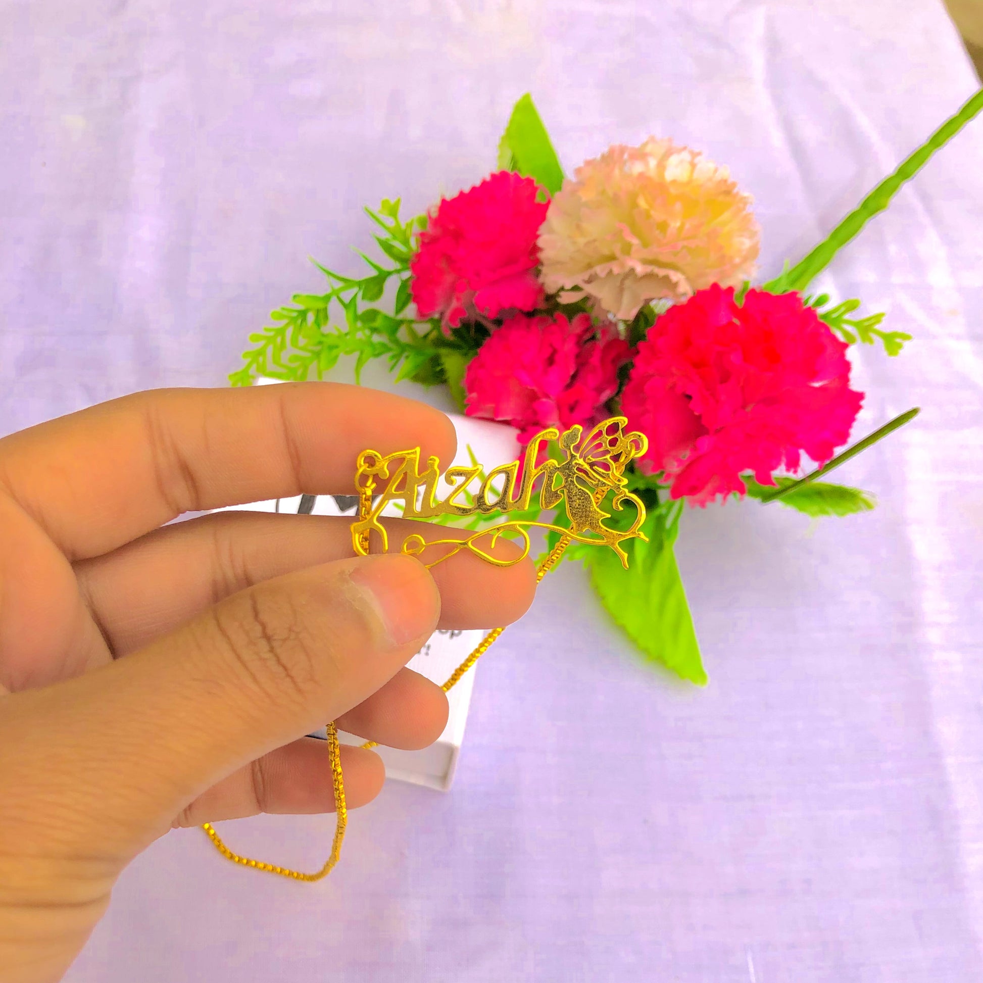 Customize Name Necklace With Fairy - Creative Collection