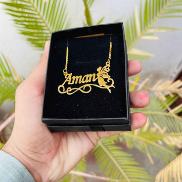 Customize Name Necklace With Fairy - Creative Collection