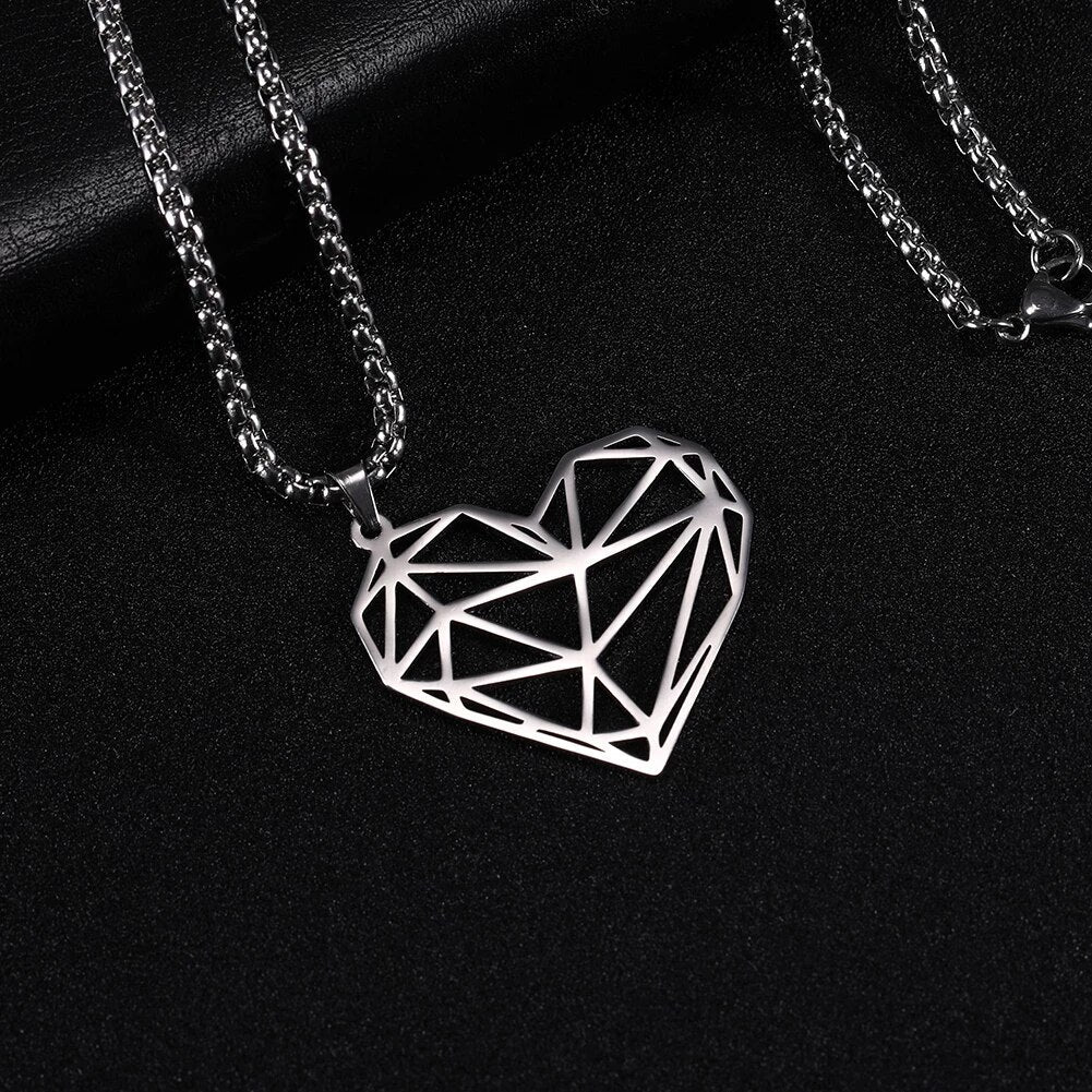 Fashion Big Hollow Heart Charm Necklace - Pendant - Creative Collection