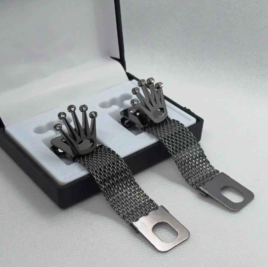 Rolex Crown Cufflinks With Chain