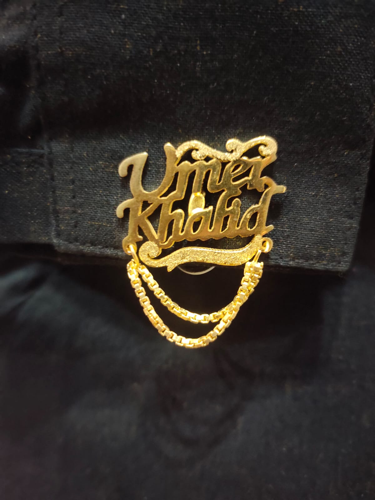 Customize Name Cufflinks With Chain - Creative Collection