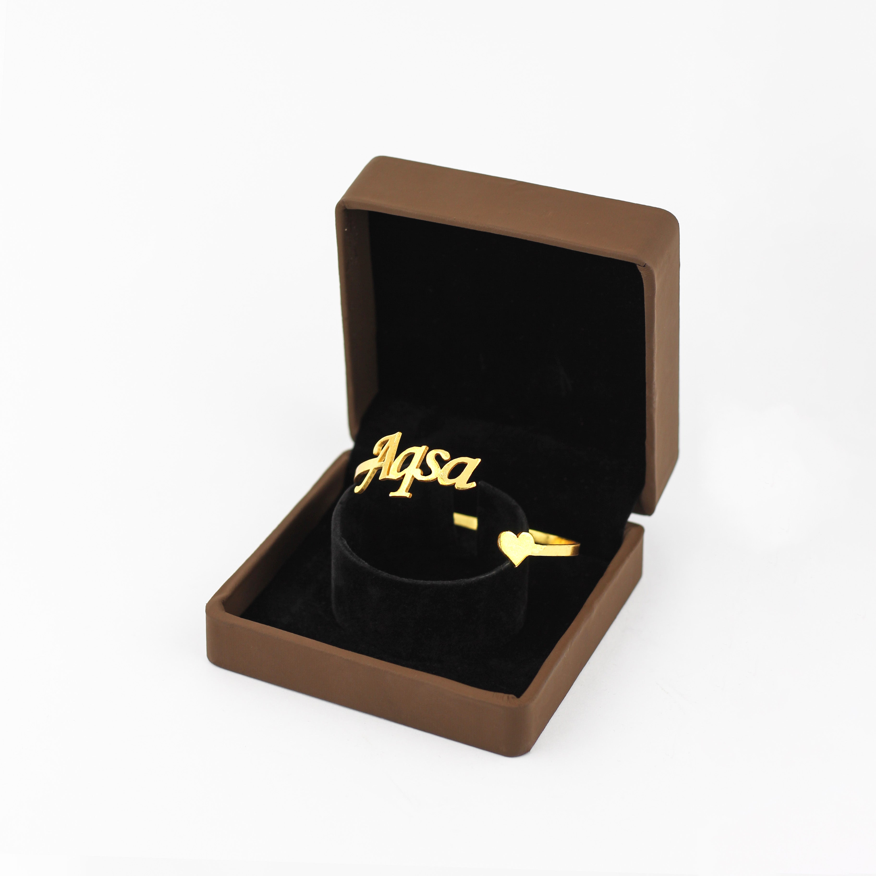 Customize Name Heart Bangle - Creative Collection