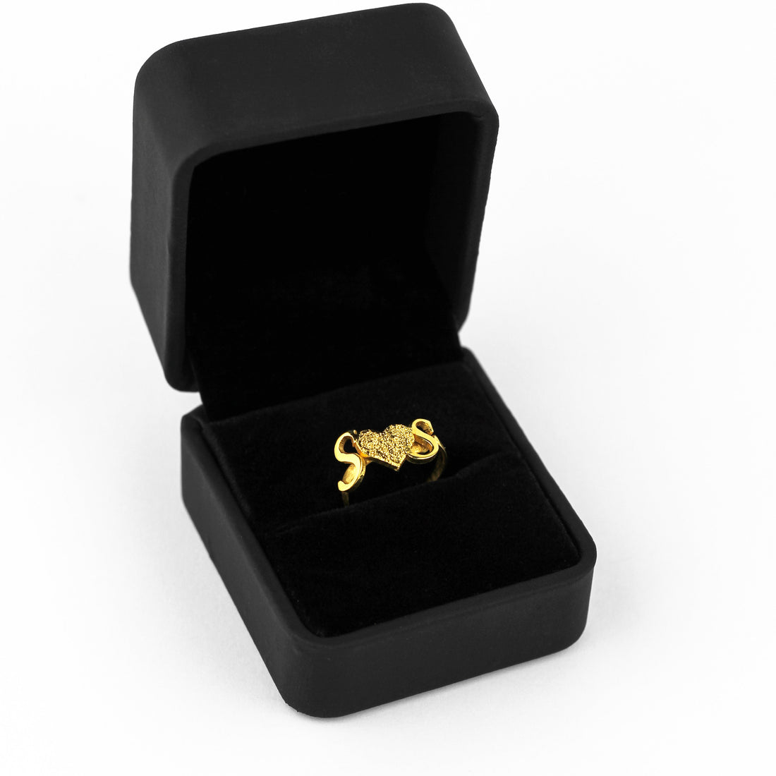 Customize Name Alphabet Ring (Adjustable Size) - Creative Collection