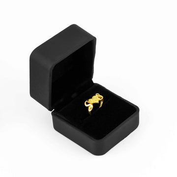 Customize Name Alphabet Ring (Adjustable Size) - Creative Collection