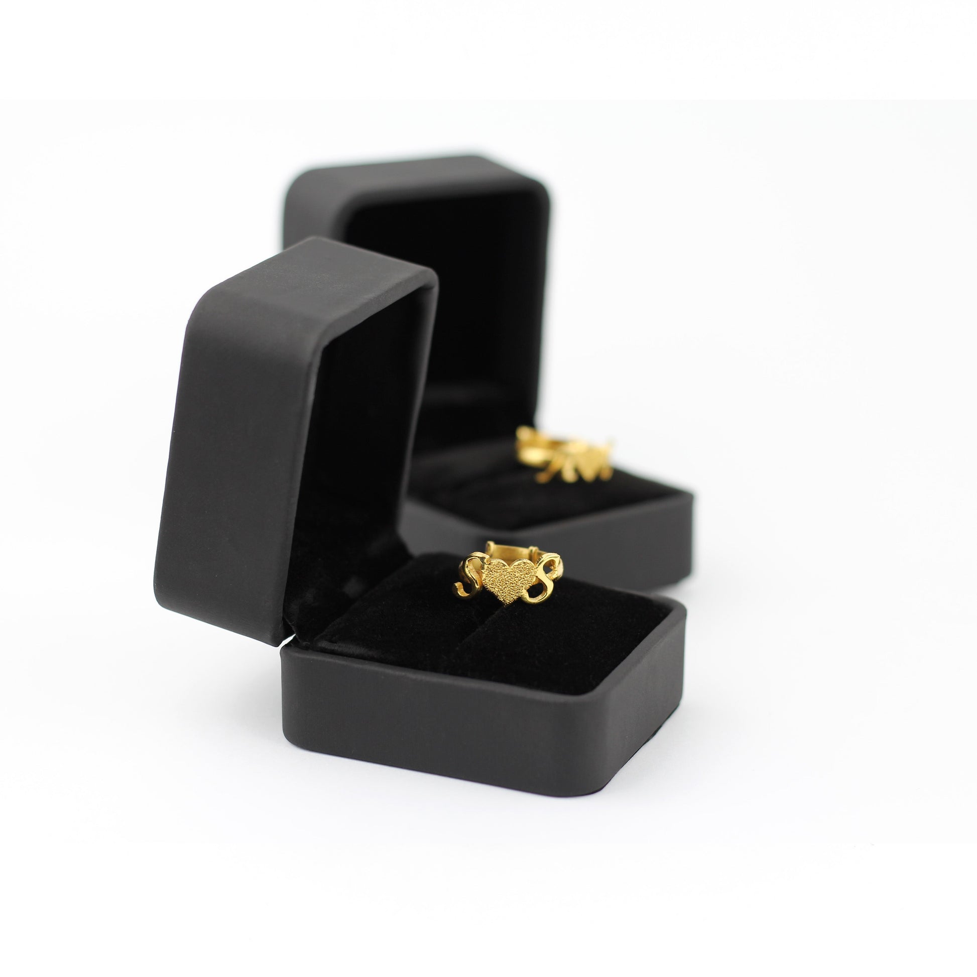 Customize Name Alphabet Ring (Adjustable Size) - Creative Collection