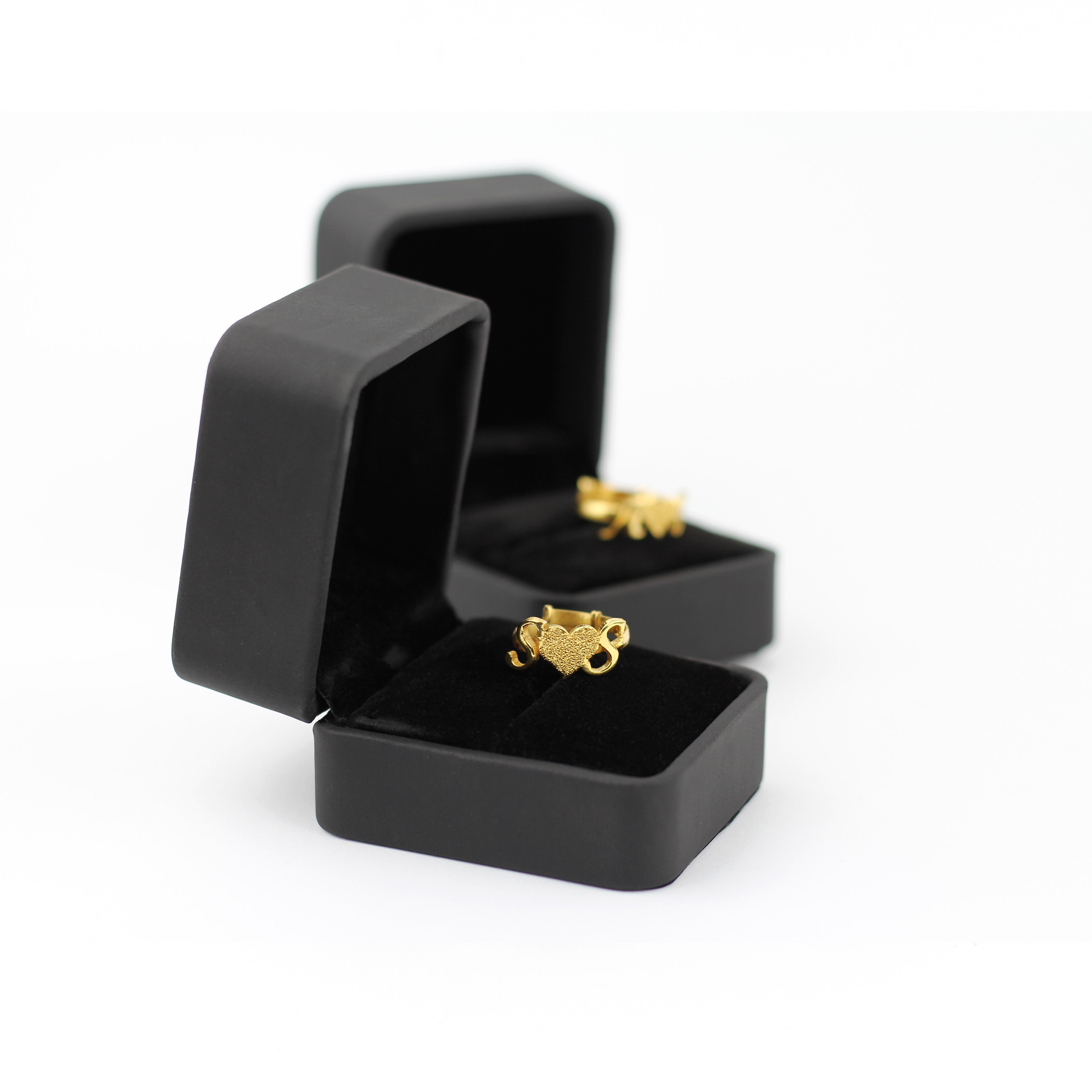 Customize Name Alphabet Ring (Adjustable Size) - Creative Collection