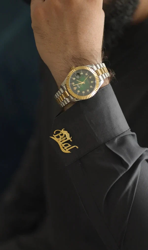 Customize Name Cufflinks With Mustache - Creative Collection