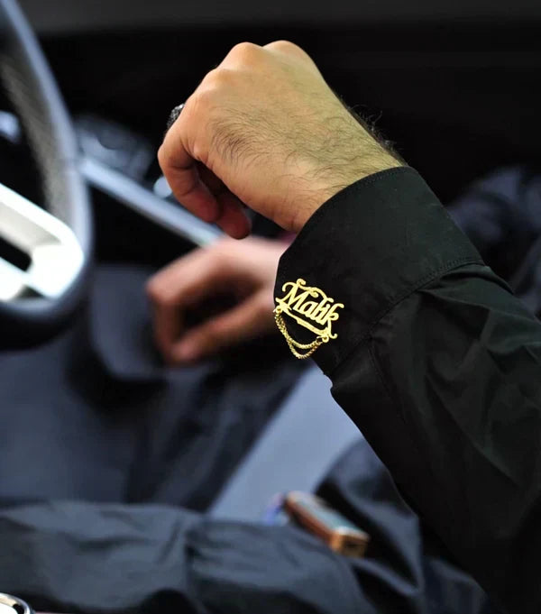 Customise Name Chain Cufflinks - Creative Collection