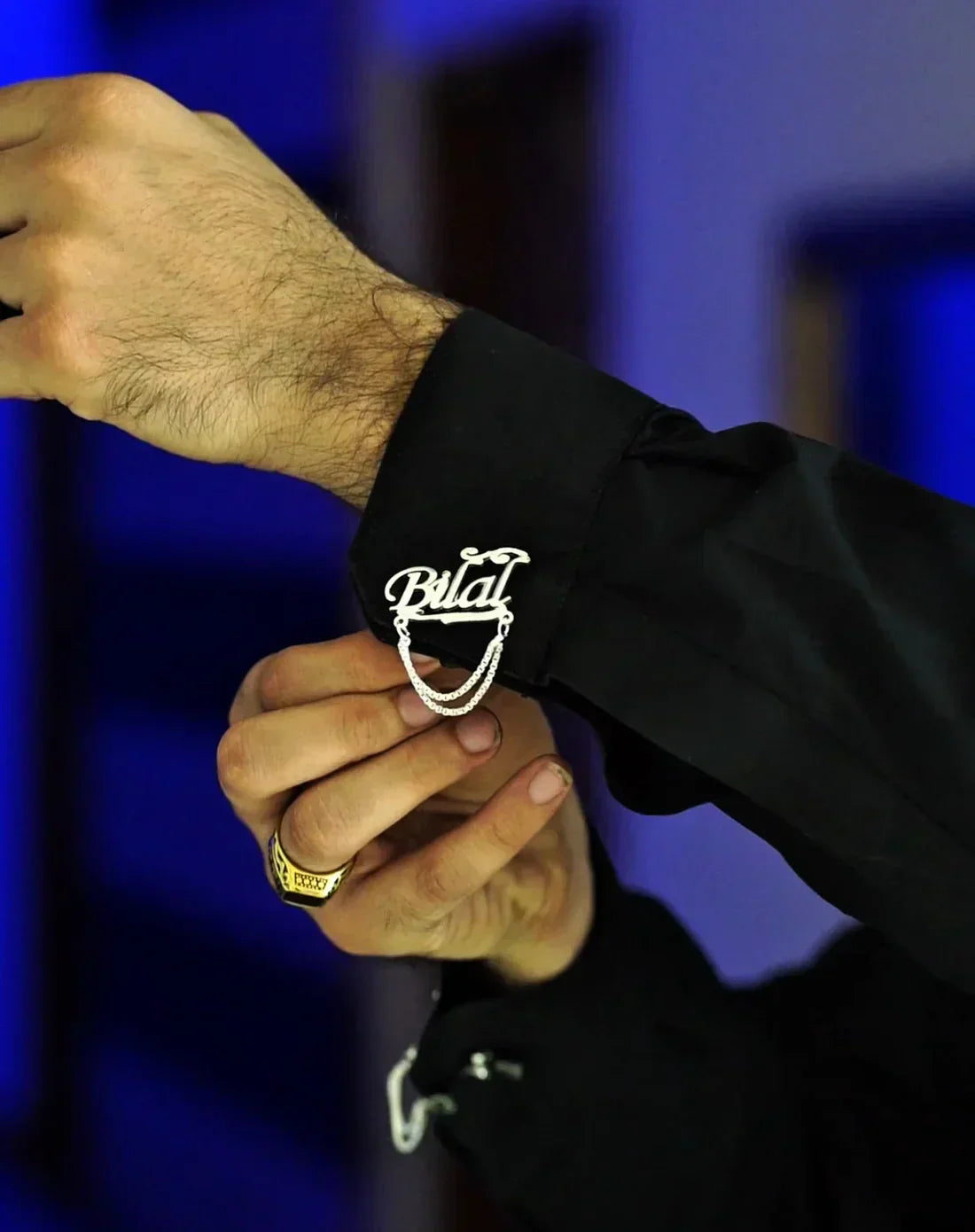 Customise Name Chain Cufflinks - Creative Collection